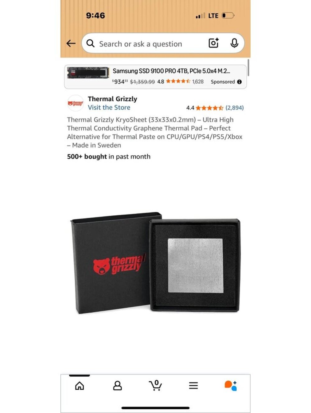 Thermal grizzly kryosheet